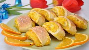Рецепт Мягких булочек с апельсином