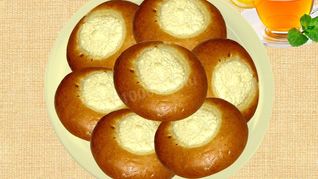 Рецепт булочек с творогом