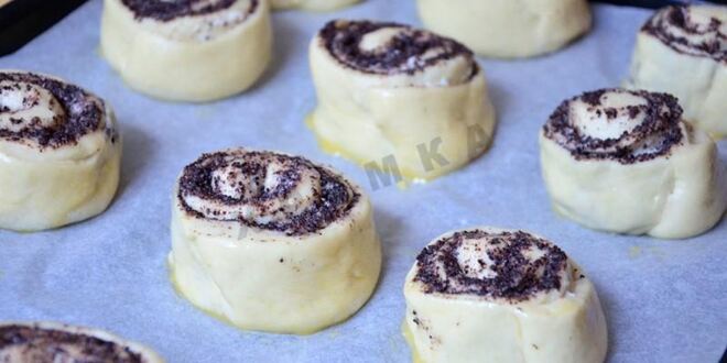 Рецепт плюшек с маком из дрожжевого теста