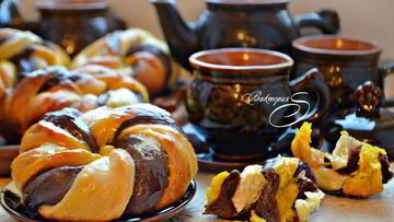 Рецепт Разноцветных булочек Веселая карусель