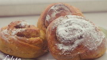 Рецепт Тыквенных булочек с миндалем и корицей