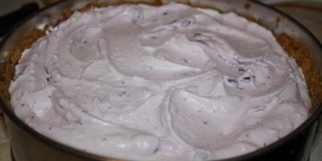 Рецепт черничного чизкейка без выпечки