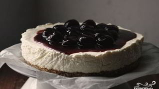 Рецепт Чизкейка без выпечки с вишней