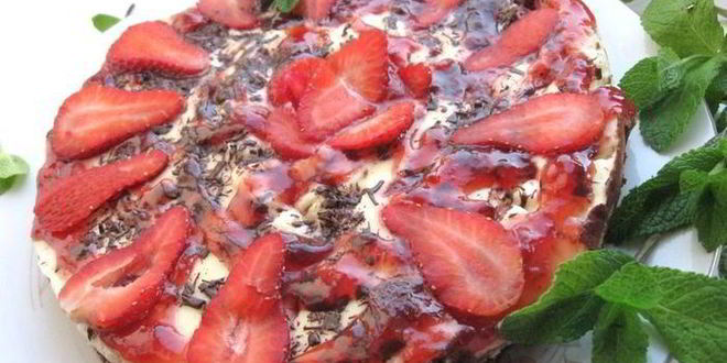 Рецепт чизкейка клубника с шоколадом