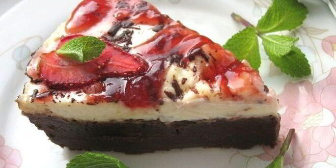 Рецепт чизкейка клубника с шоколадом