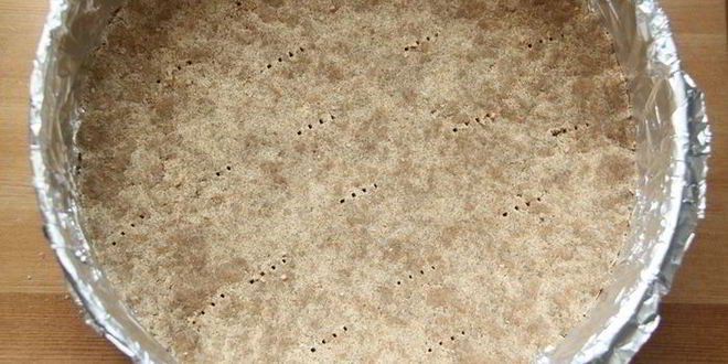 Рецепт чизкейка с корицей, яблоком и сахарным пеканом