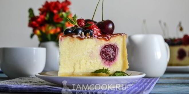 Рецепт чизкейка с вишней
