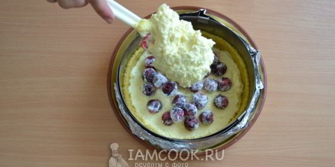 Рецепт чизкейка с вишней