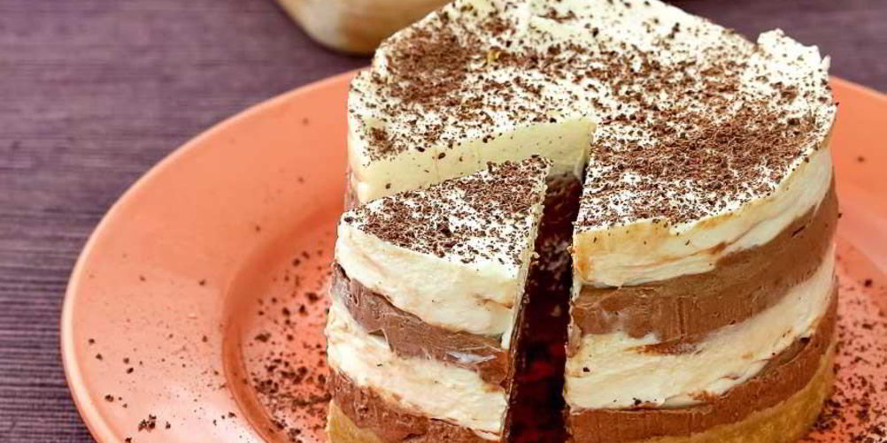 Как приготовить холодные полосатые чизкейки