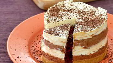 Рецепт Холодных полосатых чизкейков