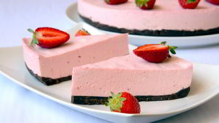 Рецепт Клубничного чизкейка без выпечки