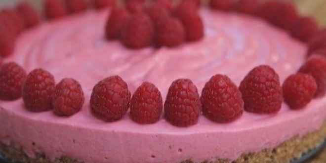 Рецепт малинового чизкейка