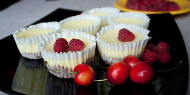 Рецепт мини-чизкейков с ягодами