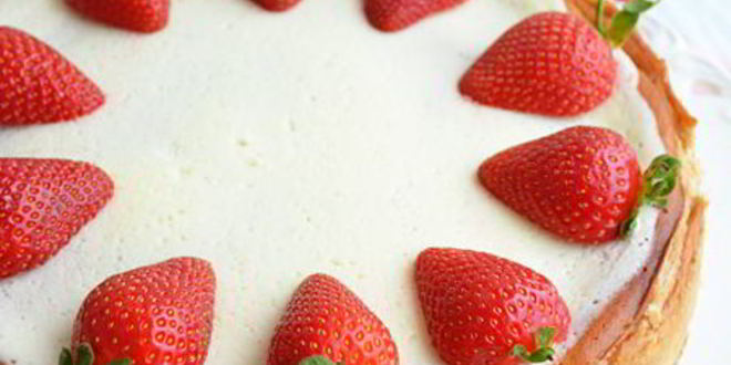 Рецепт ревенного чизкейка с имбирем