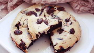 Рецепт Шоколадна-бананового брауни-чизкейк