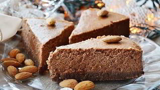 Рецепт Шоколадного чизкейка на миндальной основе