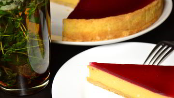 Рецепт Тыквенно-сливочного чизкейк с брусничны желе