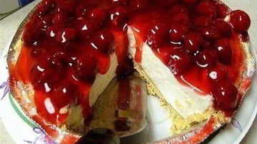 Рецепт Воздушного творожного чизкейка с вишней
