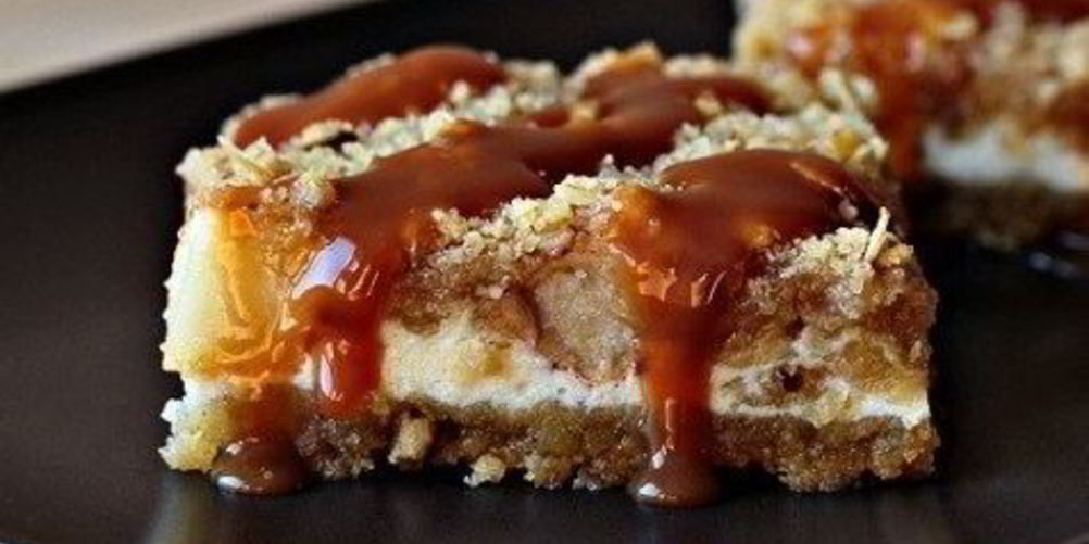 Как приготовить яблочный чизкейк с хлопьями