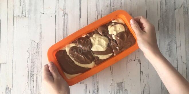 Рецепт кекса мраморного большого