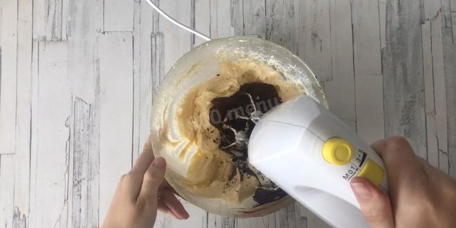 Рецепт кекса мраморного большого