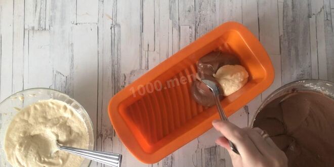 Рецепт кекса мраморного большого