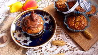 Рецепт Кекса на нутелле с овсяными хлопьями и сухофруктами