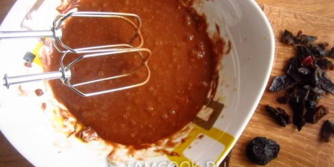 Рецепт кекса на нутелле с овсяными хлопьями и сухофруктами