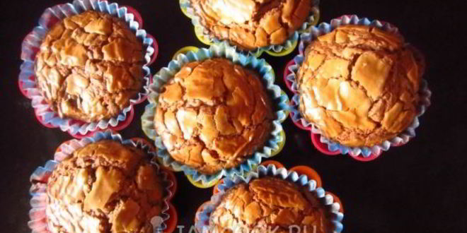 Рецепт кекса на нутелле с овсяными хлопьями и сухофруктами