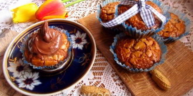 Рецепт кекса на нутелле с овсяными хлопьями и сухофруктами