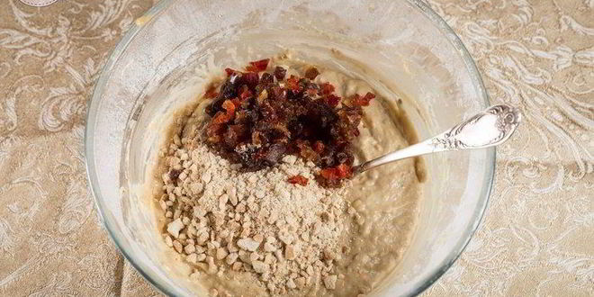 Рецепт кекса с кешью и цукатами