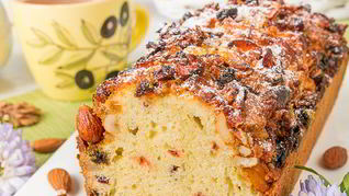 Рецепт Кекса с кукурузной мукой и клюквой