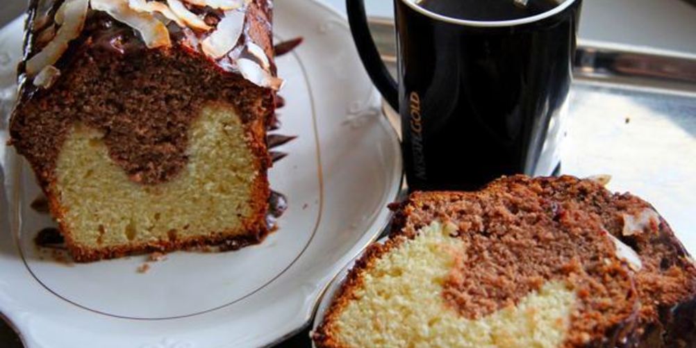 Как приготовить кекс с нутеллой и кокосовым молоком