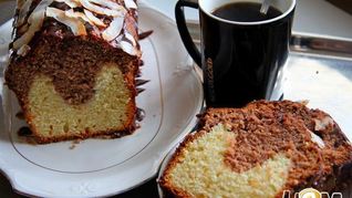 Рецепт Кекса с нутеллой и кокосовым молоком