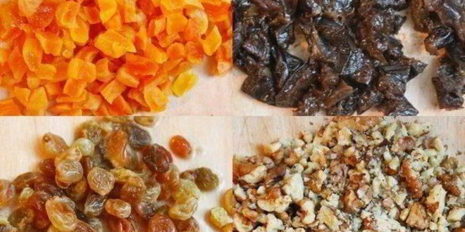Рецепт кекса с сухофруктами