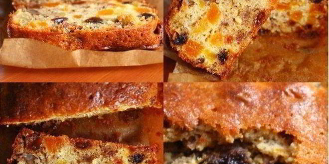 Рецепт кекса с сухофруктами