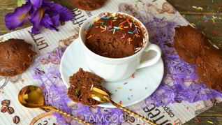 Рецепт Кекса за 1 минуту в микроволновке