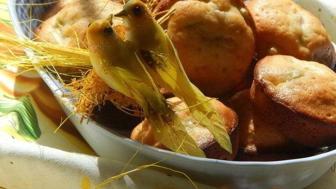 Рецепт Кексов с ревенем