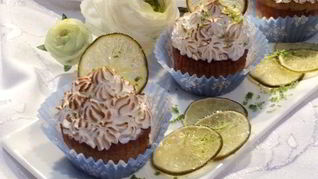 Рецепт Лаймовых капкейков с цитрусовым курдом