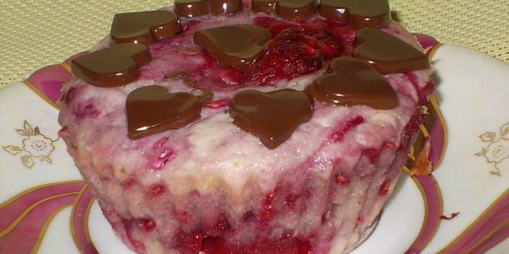 Как приготовить малиновые кексы