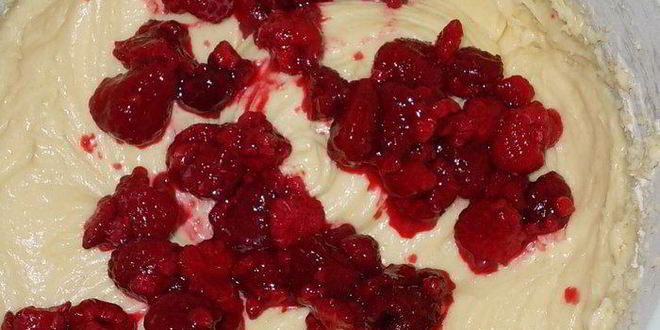 Рецепт малиновых кексов