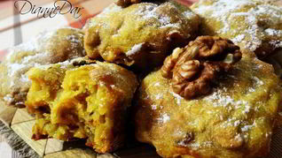 Рецепт Мягких пряных кексов с тыквой и грецким орехом