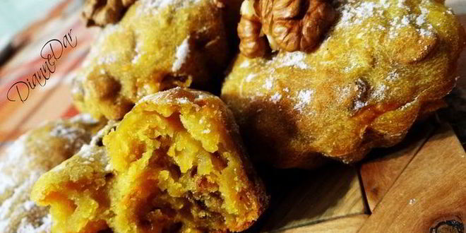 Рецепт мягких пряных кексов с тыквой и грецким орехом