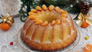 Рецепт Новогоднего мандаринового кекса