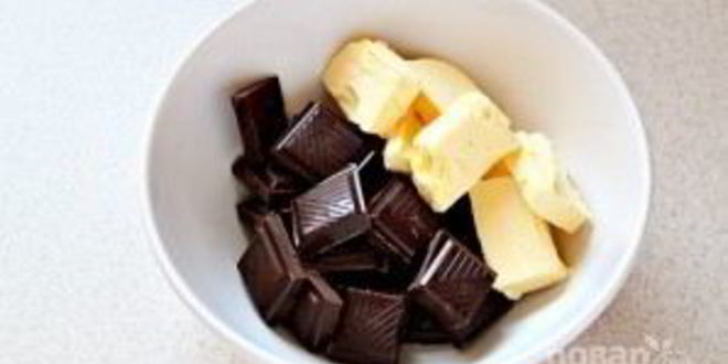 Рецепт шоколадного фондана с кофе