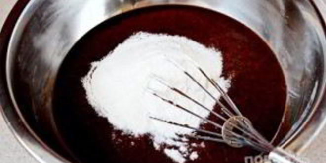 Рецепт шоколадного фондана с кофе