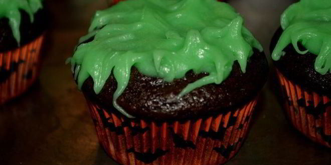 Рецепт шоколадных капкейков с тематикой halloween
