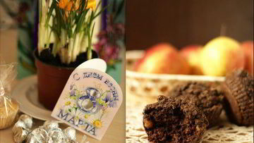 Рецепт Шоколадных кексов с изюмом