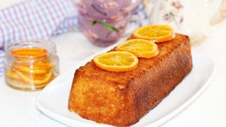 Рецепт Сливочного кекса с кандированными апельсинами