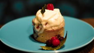 Рецепт Сметанно-ягодных кексы